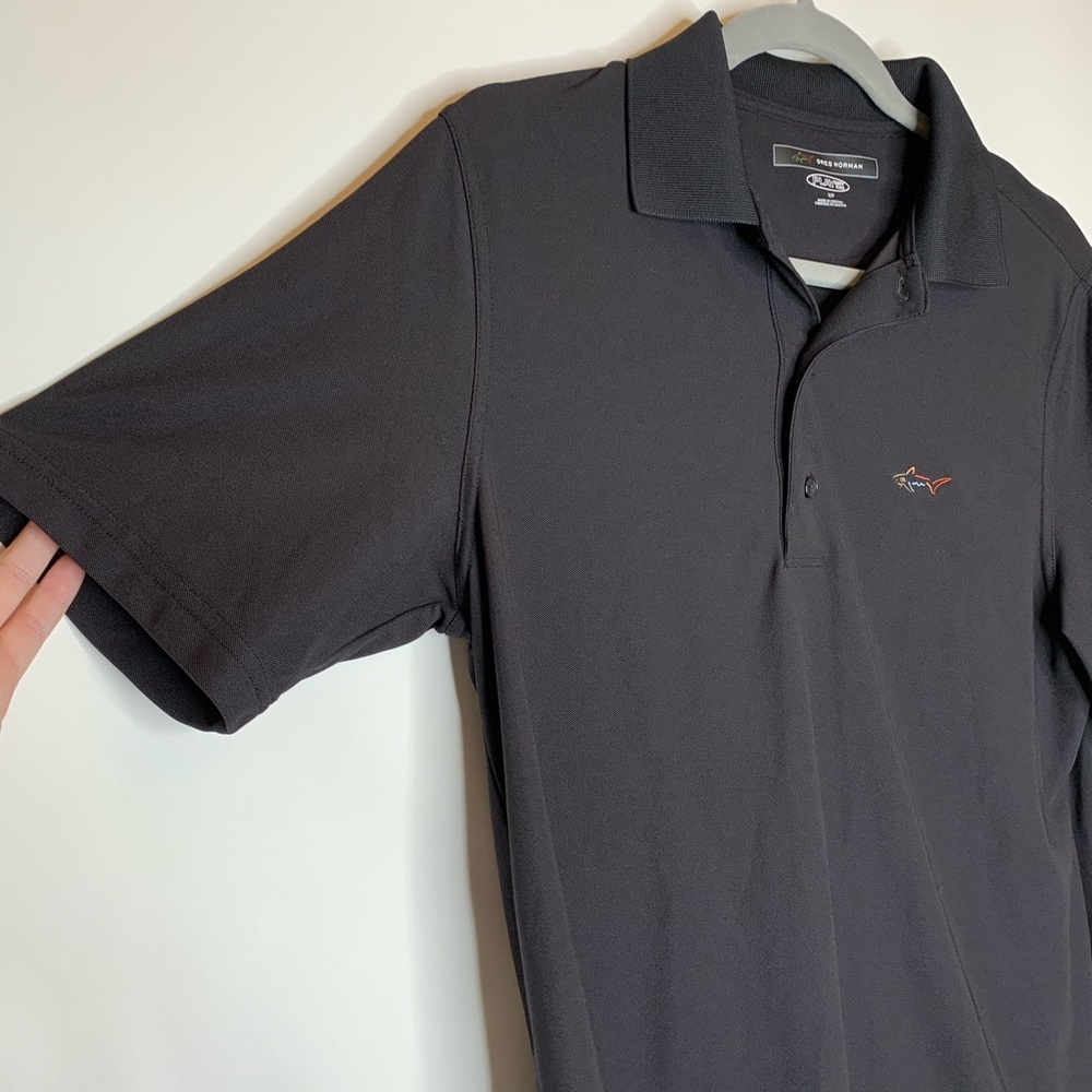 Greg Norman Black Play Dry Polo Shirt size small - Picture 2 of 8